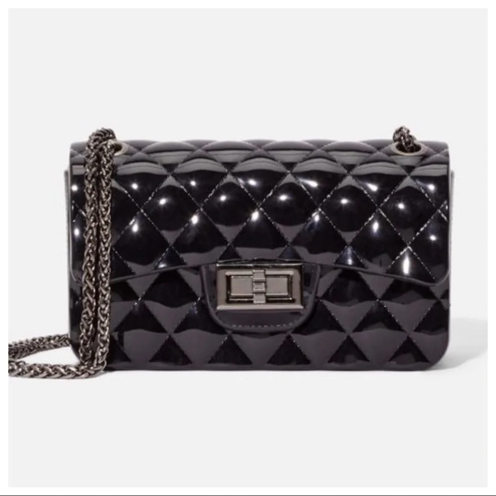 #08 Fabulous black Chic chain bag - Picture 2 of 4